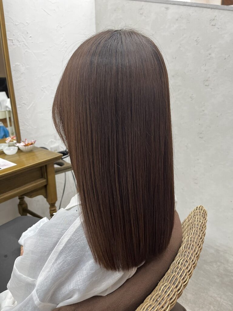 美髪を引き立てるブラウンカラー
